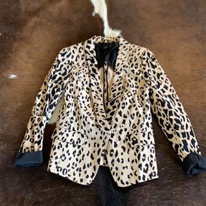 ⭐️ TIBI LEOPARD JACKET/ BLAZER 💯AUTHENTIC